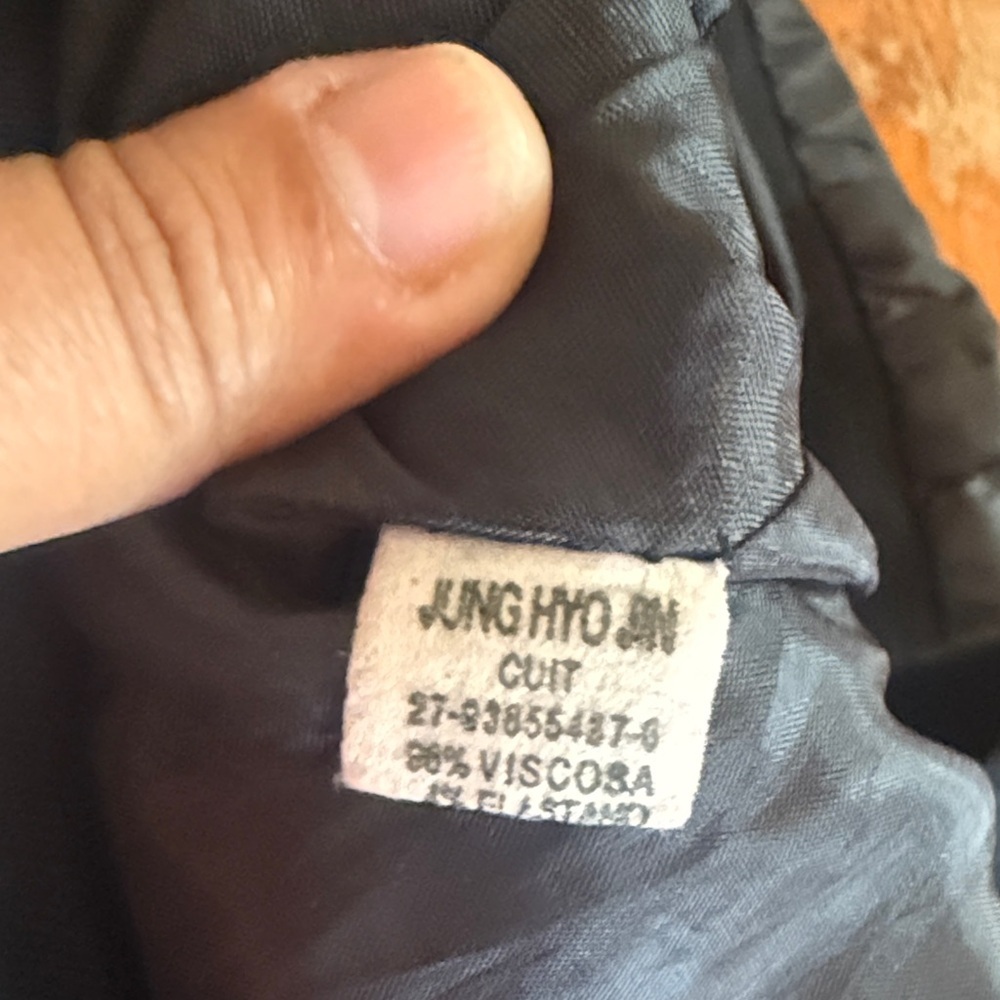 Men's Black Lightweight Zipper Bomber Jacket size 4 - Picture 6 of 9